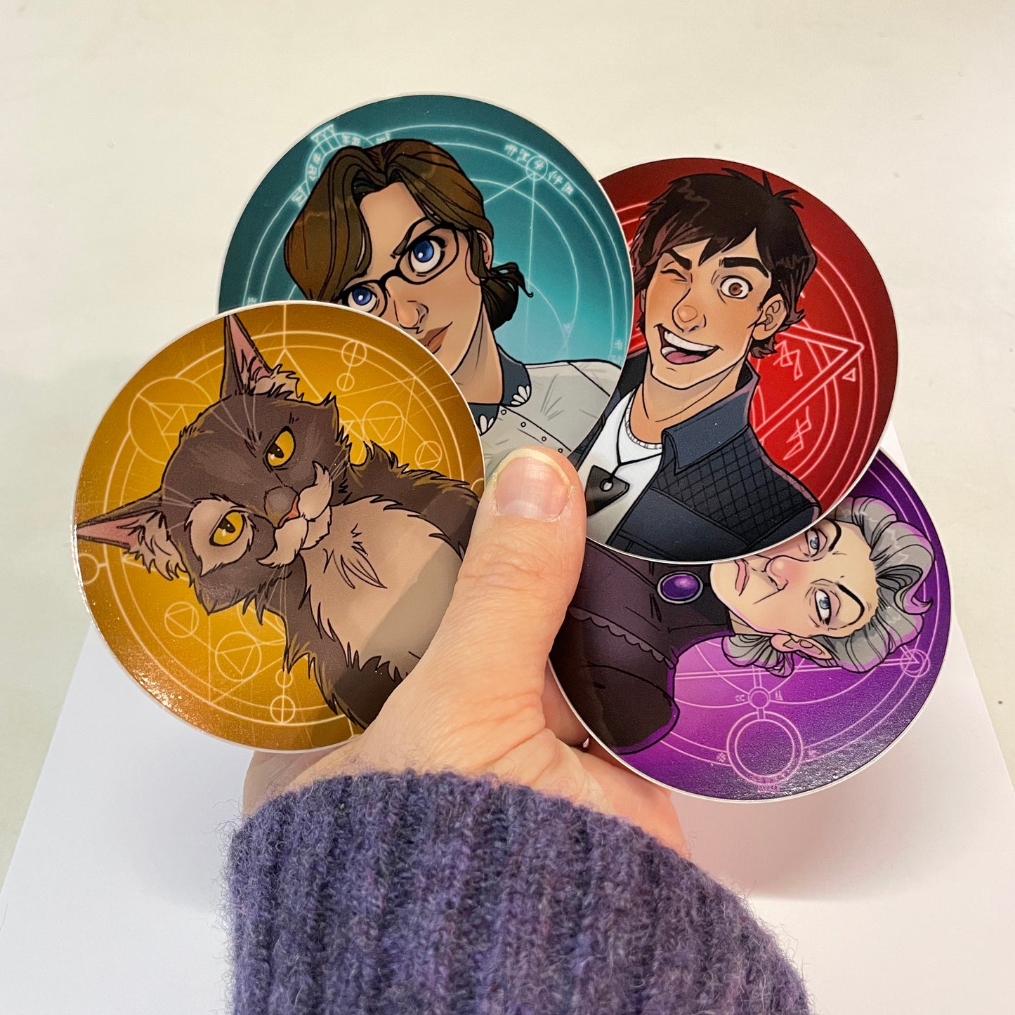 Outflanked Stickers (LLHP Characters Set of 4)