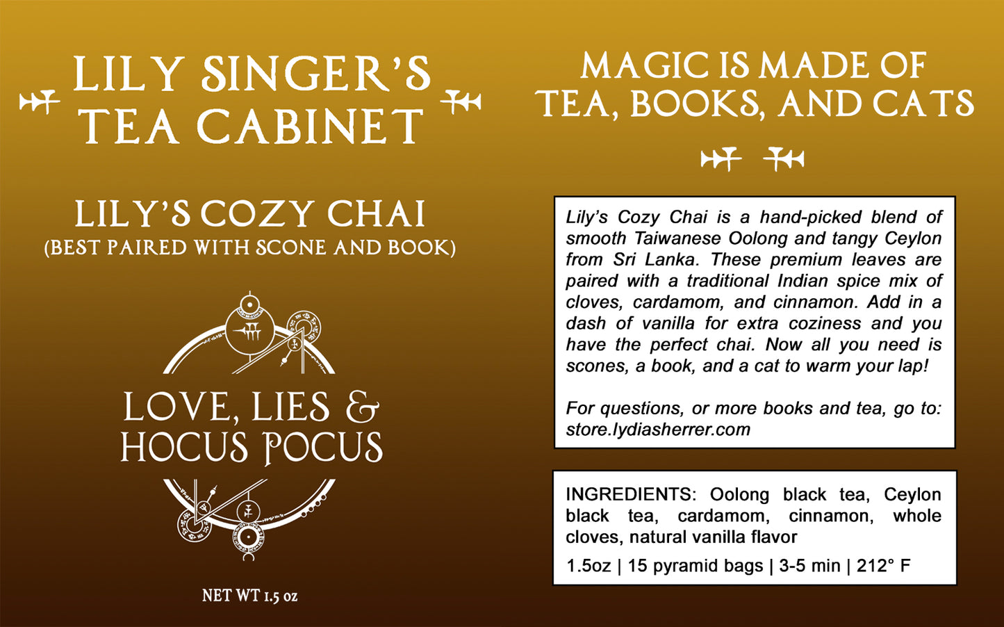 Lily Singer's Tea Cabinet - Lily's Cozy Chai