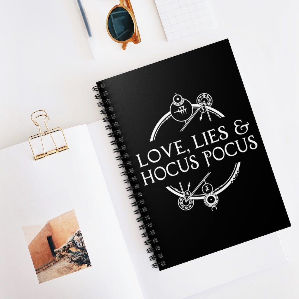 LLHP Logo Spiral Notebook - Black