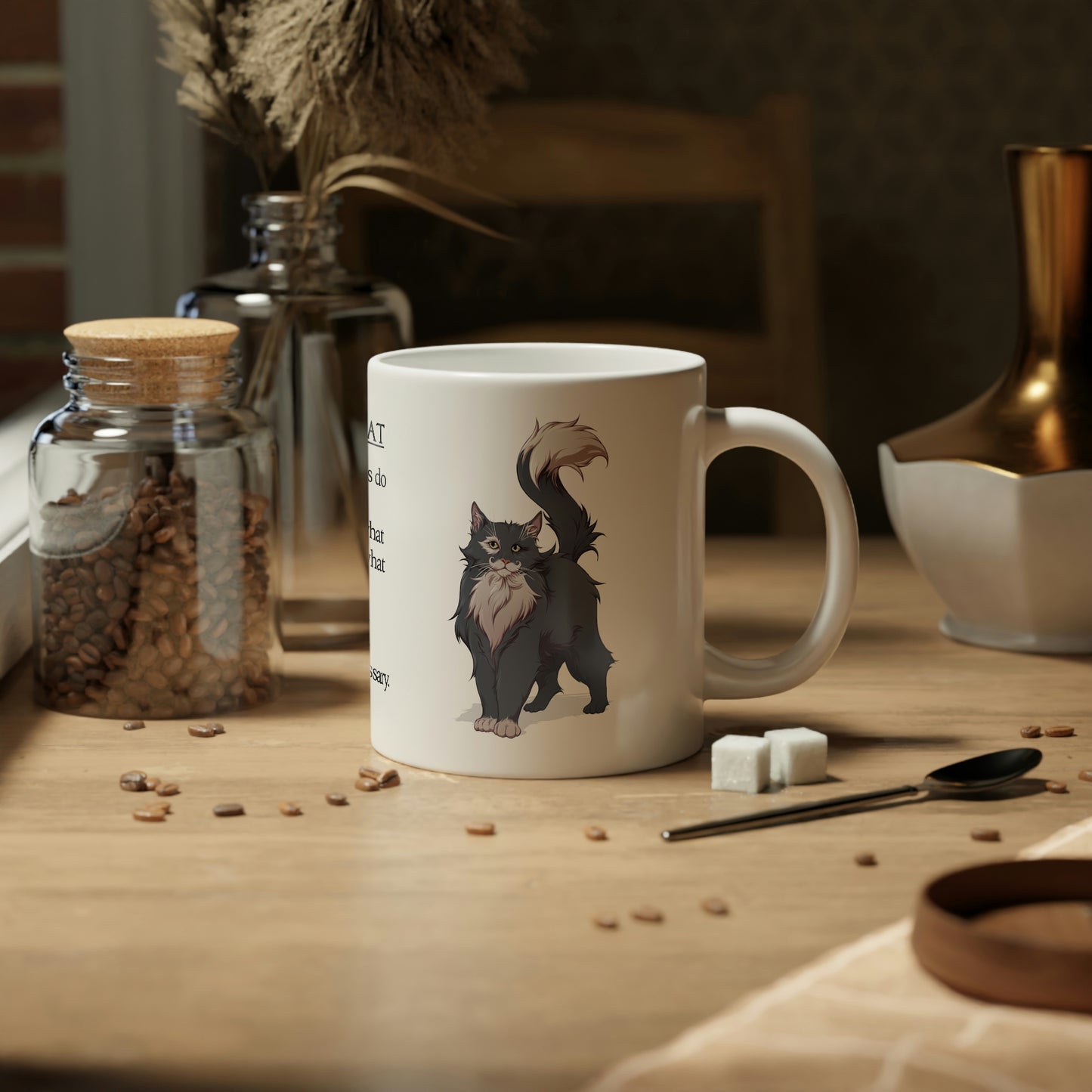 Rules of Cat Sir Kipling Jumbo Mug, 20oz