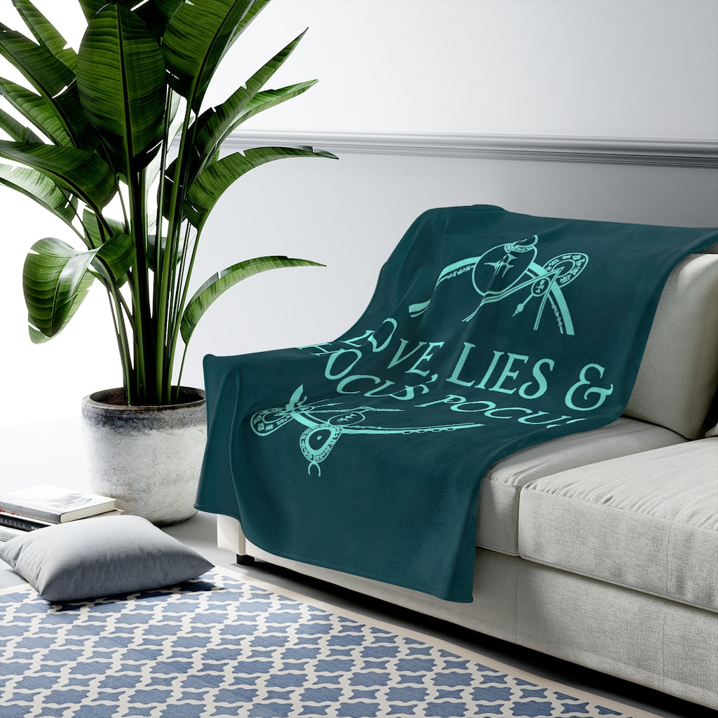 LLHP Logo Velveteen Plush Blanket