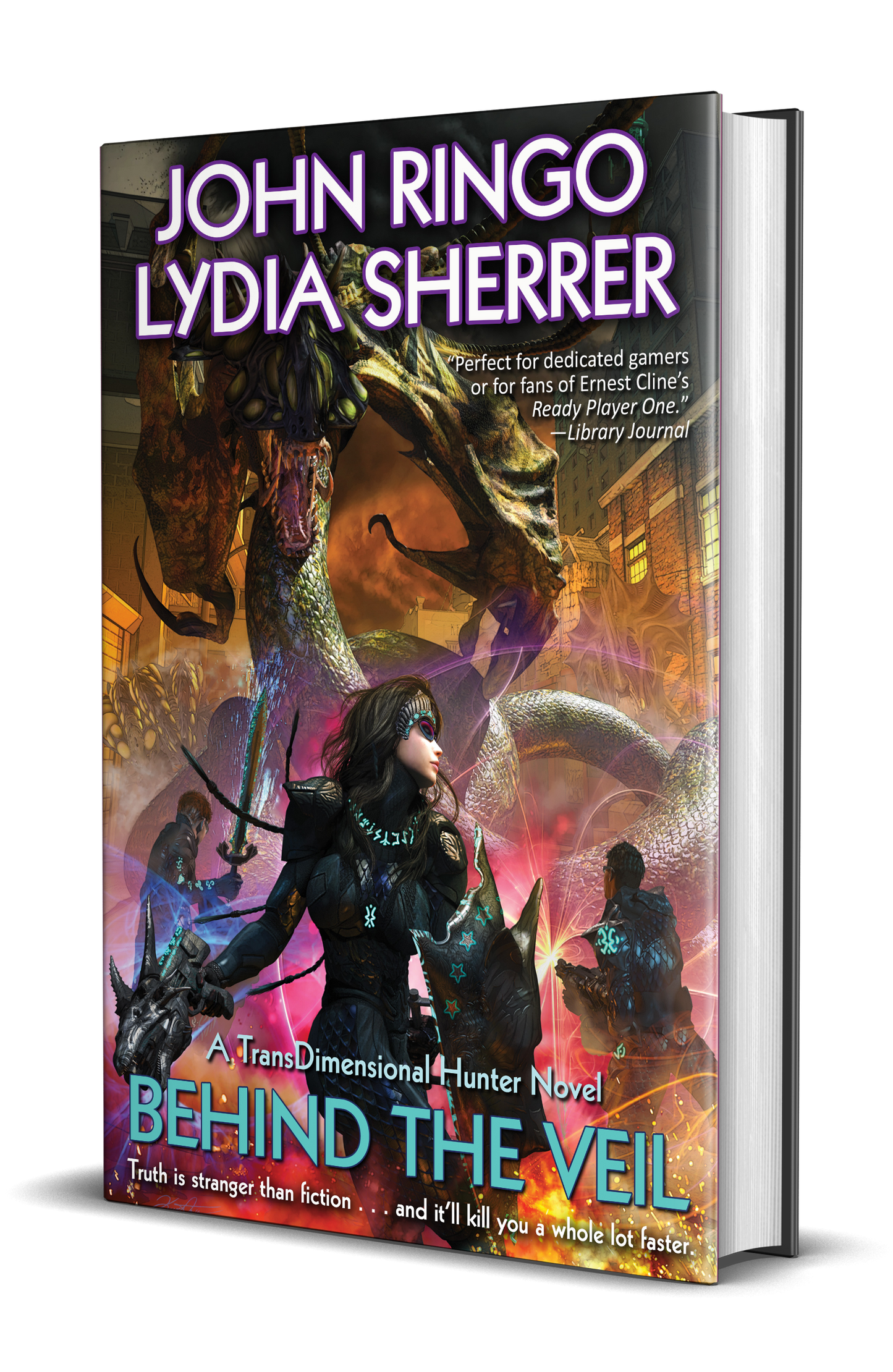 Signed HARDBACK - Behind the Veil (with John Ringo) TransDimensional Hunter Book 3