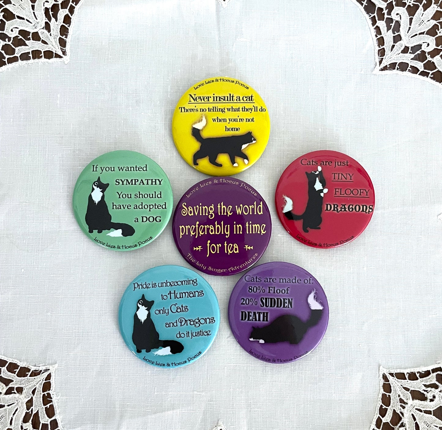 Button Bundle - Cat Snark Pins