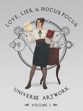 Load image into Gallery viewer, Signed PAPERBACK Book - Love, Lies, and Hocus Pocus Universe Artwork (Volume 1)