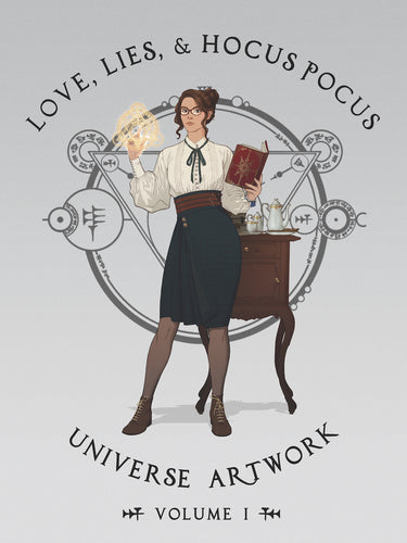 Signed PAPERBACK Book - Love, Lies, and Hocus Pocus Universe Artwork (Volume 1)