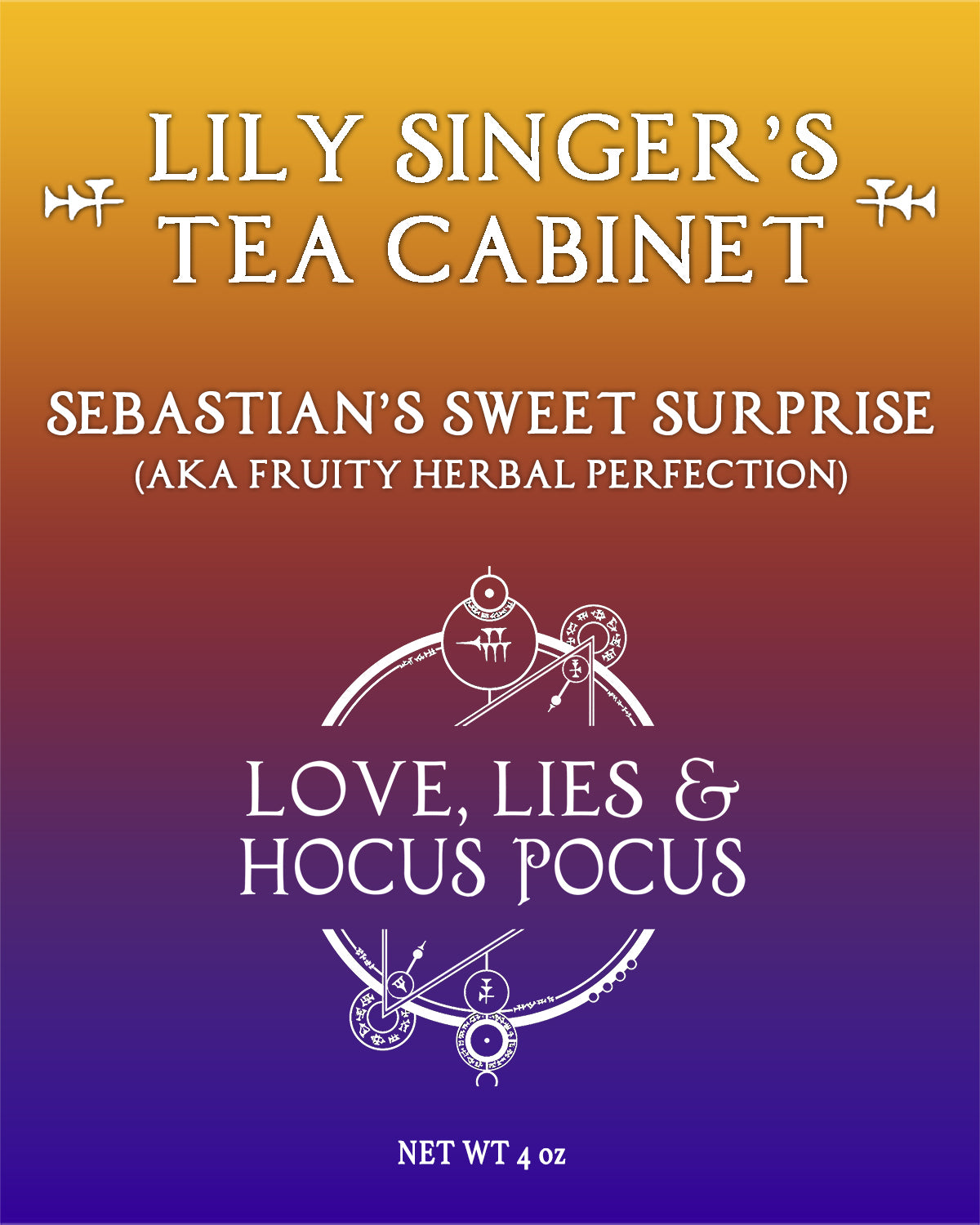 Lily Singer's Tea Cabinet - Sebastian's Sweet Surprise (AKA Fruity Herbal Perfection)
