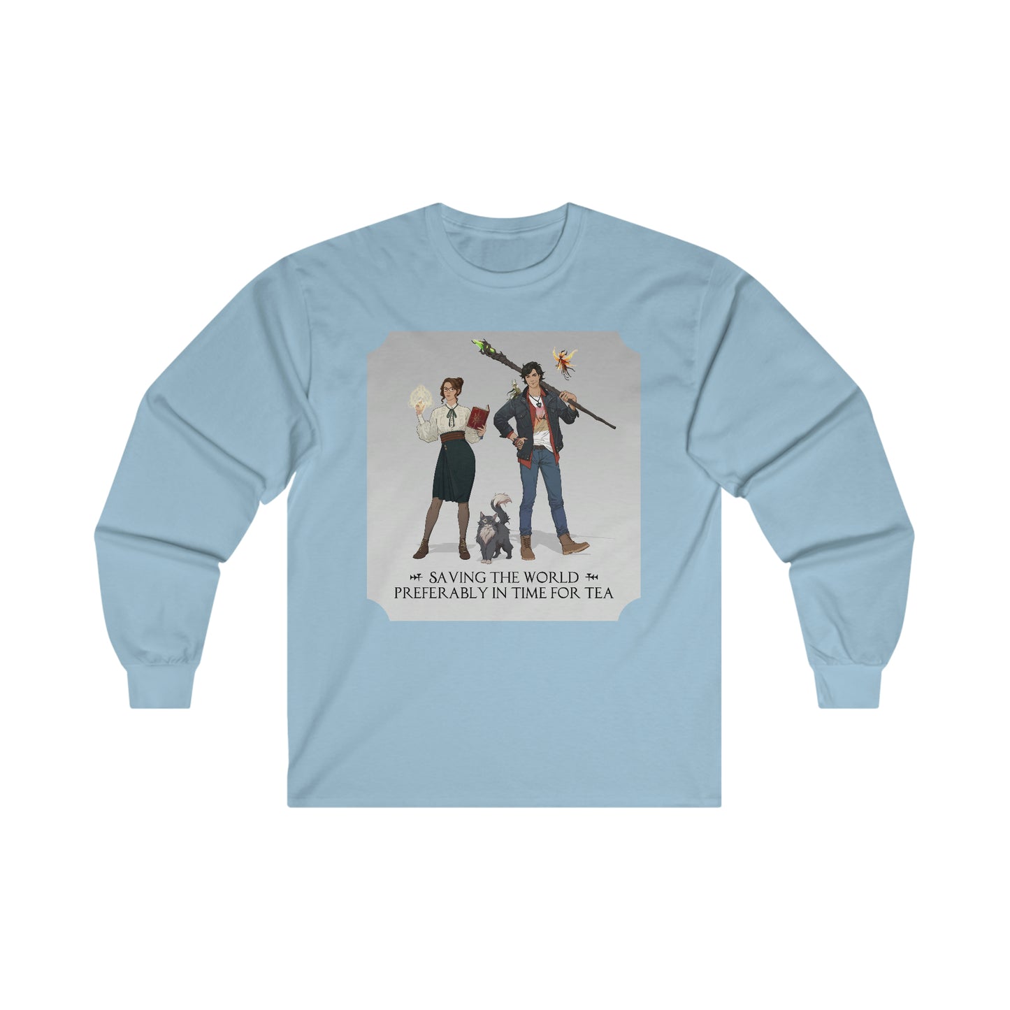 Lily & Co. "Saving the World" Cotton Long Sleeve Tee