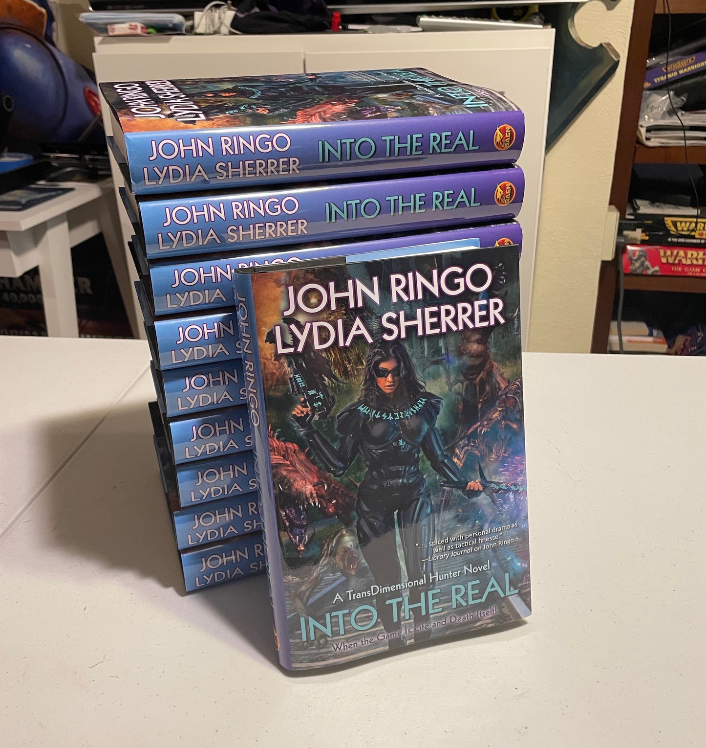Signed HARDBACK - Into the Real (with John Ringo) TransDimensional Hunter Book 1
