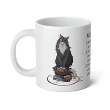 Load image into Gallery viewer, Rules of Cat Sir Kipling Jumbo Mug, 20oz