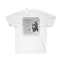 Load image into Gallery viewer, &quot;Rules of Cat&quot; Sir Kipling Unisex Cotton Tee